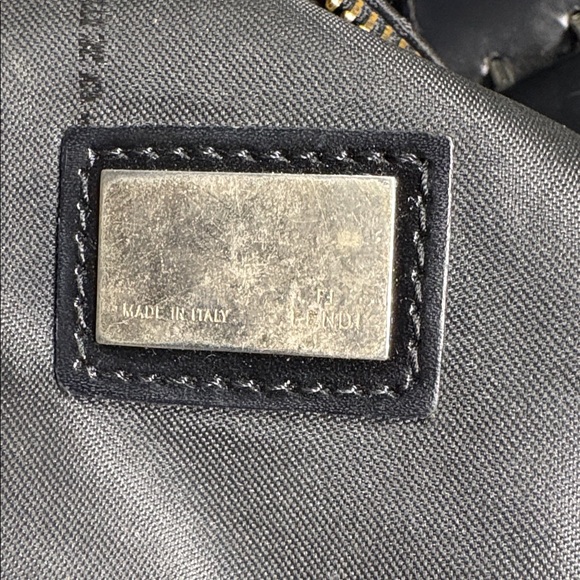 Fendi Black FF Monogram Saddle Bag - Picture 14 of 16